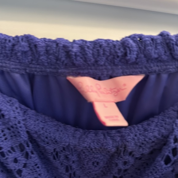 Strapless Size Large Lilly Pulitzer Crochet Dress - Picture 4 of 5